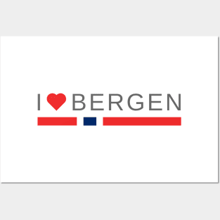 I Love Bergen Norway Posters and Art